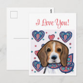 Beagle Briefkaart (Voorkant / Achterkant)