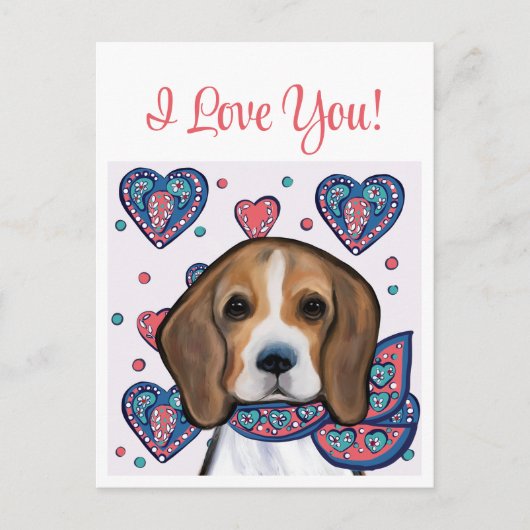 Beagle Briefkaart (Voorkant)