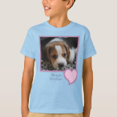 Beagle Brother Text Pet Dog Family Foto T-shirt (Voorkant)