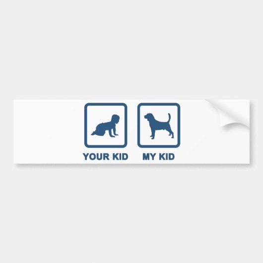 Beagle Bumpersticker (Voorkant)