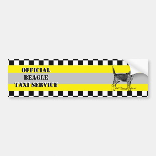 Beagle Bumpersticker (Voorkant)