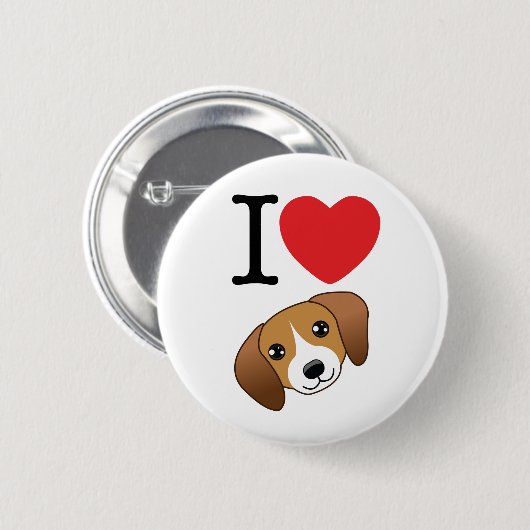 Beagle Button (Voorkant /achterkant)