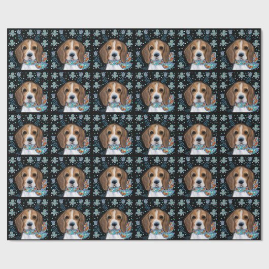 Beagle cadeaupapier (Vlak)