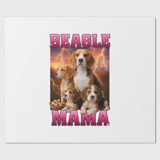 Beagle cadeaupapier (Vlak)