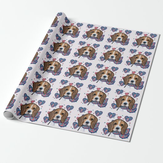 Beagle Cadeaupapier (Uitgerold)