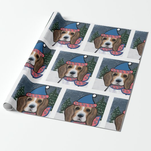 BEAGLE CADEAUPAPIER (Uitgerold)