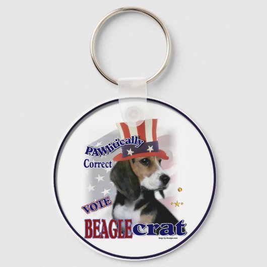 Beagle Cadeaus Sleutelhanger (Voorkant)