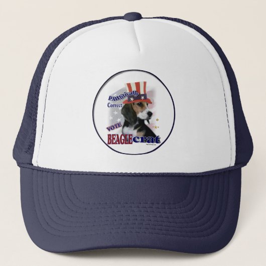 Beagle Cadeaus Trucker Pet (Voorkant)