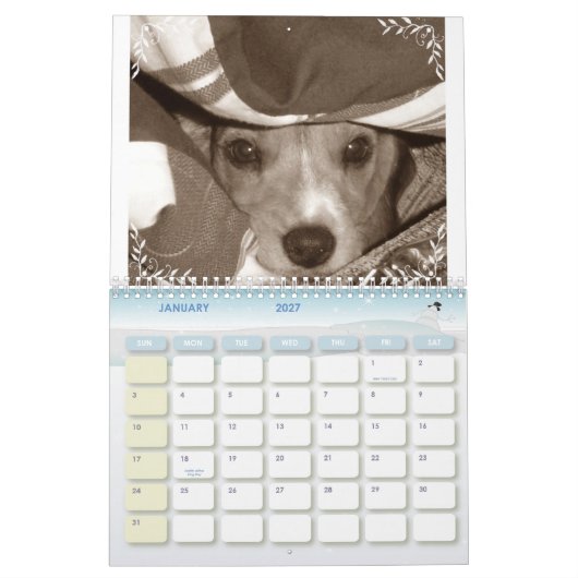 Beagle Calander Kalender (Jan 2027)