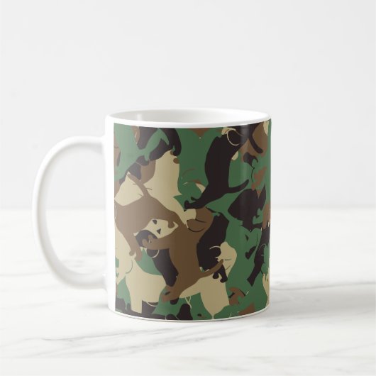 Beagle camouflage koffiemok (Links)
