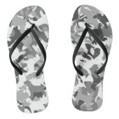 Beagle camouflage teenslippers (Voetbed)