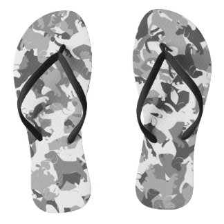 Beagle camouflage teenslippers