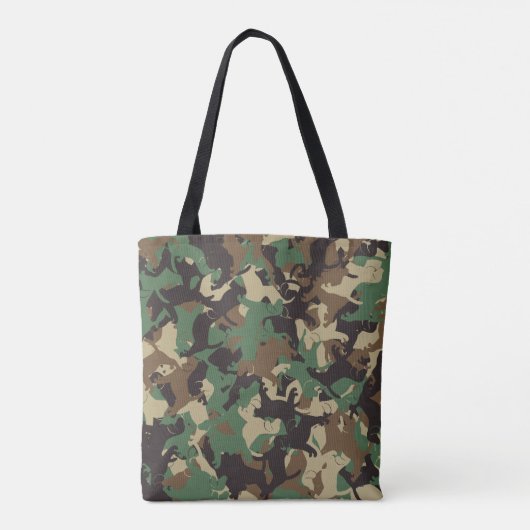 Beagle camouflage tote bag (Achterkant)