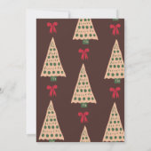 Beagle Canine Retro Waterverf Kerstmis Kaart (Achterkant)