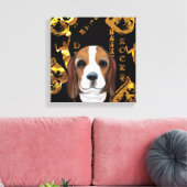 Beagle Canvas Afdruk (Insitu (Woonkamer))