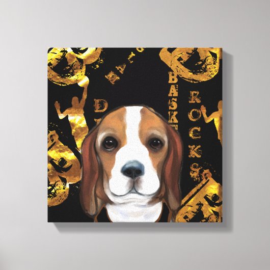 Beagle Canvas Afdruk (Voorkant)