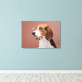 Beagle Canvas Afdruk (Insitu (Houten vloer))