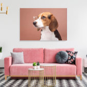 Beagle Canvas Afdruk (Insitu (Woonkamer))