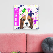 Beagle Canvas Afdruk (Insitu (Woonkamer))