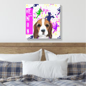 Beagle Canvas Afdruk (Insitu (Slaapkamer))