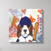 Beagle canvas afdruk (Voorkant)