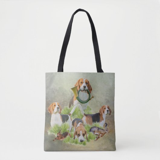 Beagle canvas tas (Voorkant)