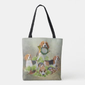Beagle canvas tas (Achterkant)