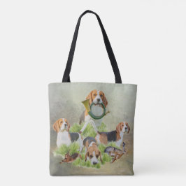 Beagle canvas tas