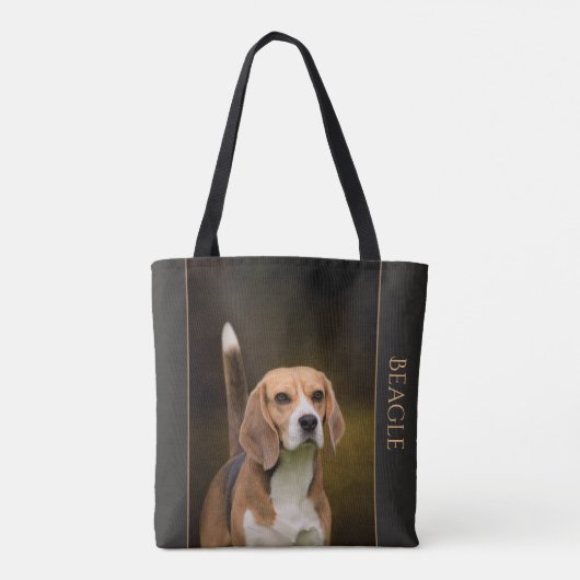 Beagle Canvas tas (Achterkant)