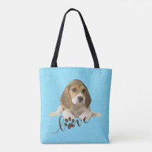 Beagle canvas tas