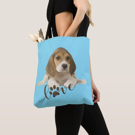 Beagle canvas tas (Dichtbij)