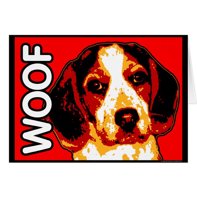 Beagle Card (Voorkant Horizontaal)