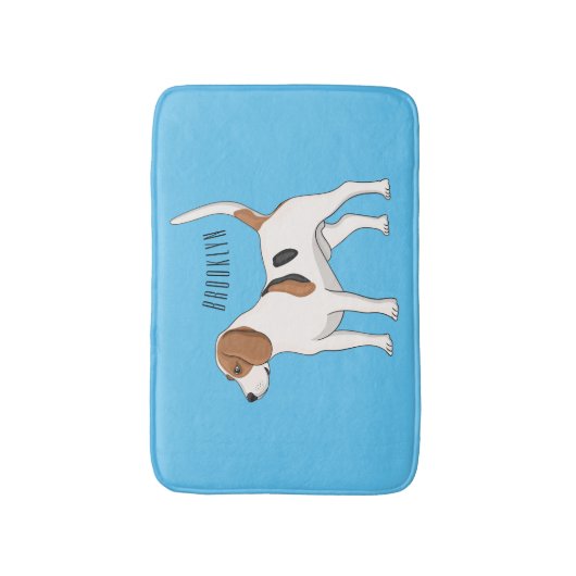 Beagle cartoon badmat (Voorkant Verticaal)