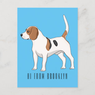 Beagle cartoon briefkaart