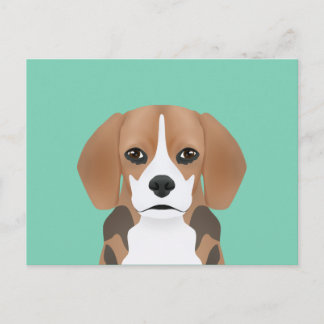 Beagle cartoon briefkaart