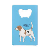 Beagle cartoon creditkaart flessenopener (Achterkant)