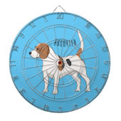 Beagle cartoon dartbord (Voorkant)