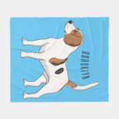 Beagle cartoon fleece deken (Voorkant (Horizontaal))