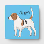 Beagle cartoon fotoplaat (Voorkant)