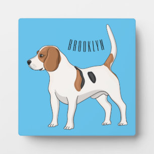 Beagle cartoon fotoplaat