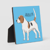 Beagle cartoon fotoplaat (Voorkant)