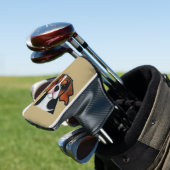 Beagle - Cartoon Golf Head Hoesje Golfheadcover (Insitu)