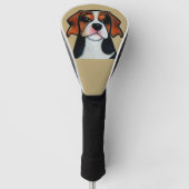 Beagle - Cartoon Golf Head Hoesje Golfheadcover (Voorkant)