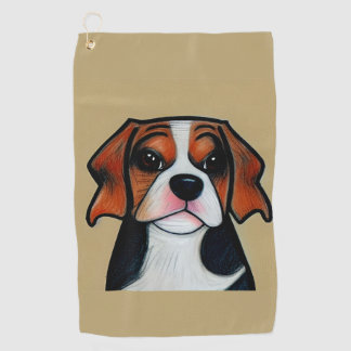 Beagle - Cartoon Golf Towel Golfhanddoek