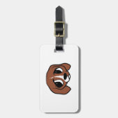 Beagle Cartoon Head Bagagelabel (Voorkant verticaal)