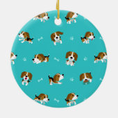 Beagle Cartoon Keramisch Ornament (Achterkant)