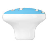 Beagle cartoon keramische knop (Zijkant)