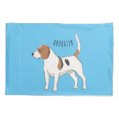 Beagle cartoon kussensloop (Achterkant)