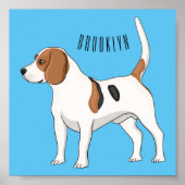 Beagle cartoon poster (Voorkant)