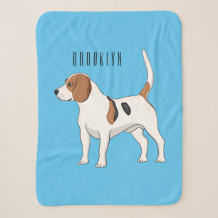 Beagle cartoon sherpa deken
